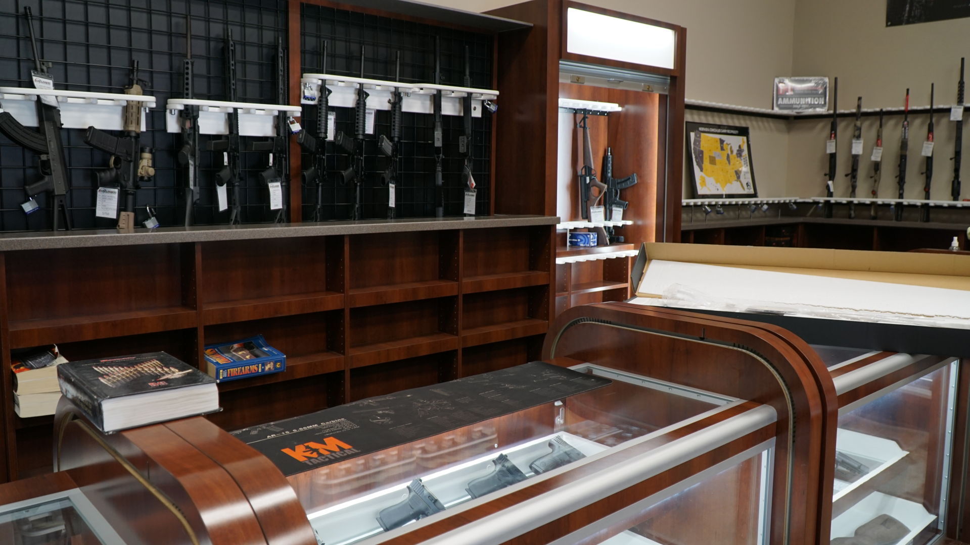 Empty shelves